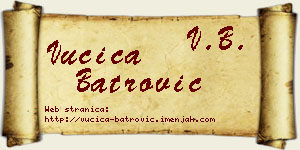 Vučica Batrović vizit kartica